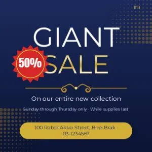 Sale post – square