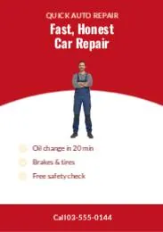 Garage flyer