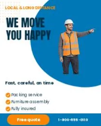 Moving company flyer