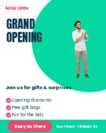 Grand opening – new store