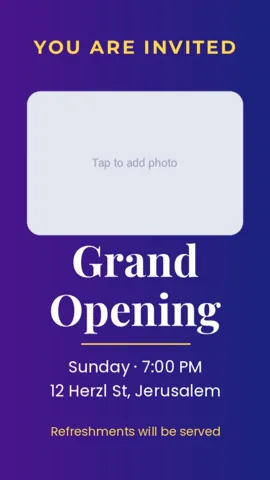 Event story for WhatsApp or Instagram